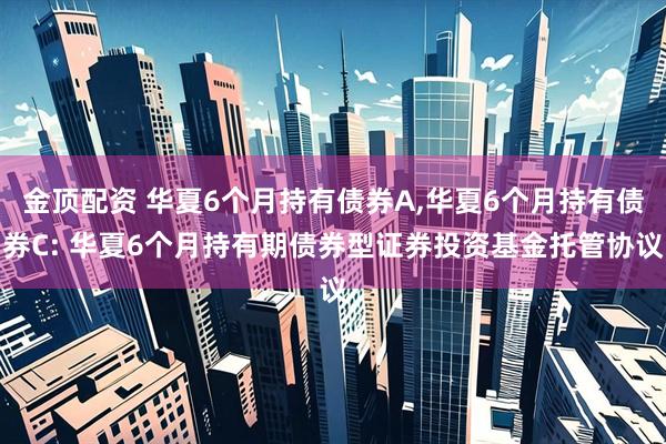 金顶配资 华夏6个月持有债券A,华夏6个月持有债券C: 华夏6个月持有期债券型证券投资基金托管协议